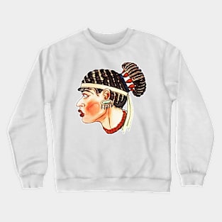 black girl with african hairstyle Crewneck Sweatshirt